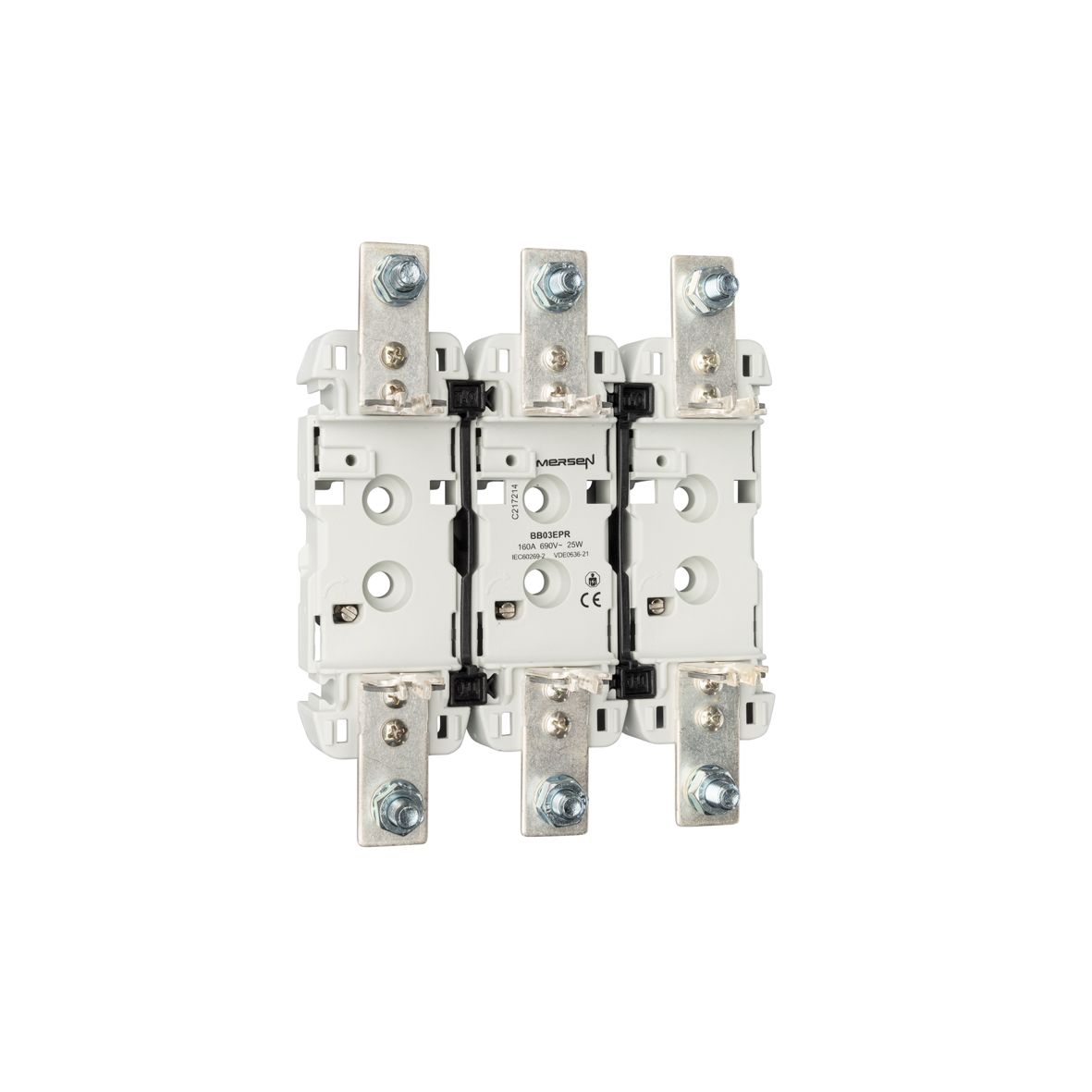 C217214 - NH Plastic Bases BASE NH 0-EP F/RAIL. 3P